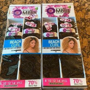 Weave Human hair style mix